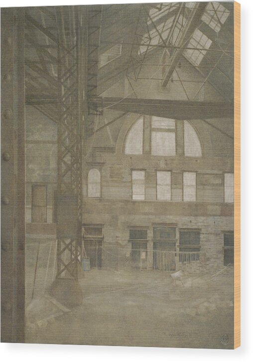 Interior Wood Print featuring the drawing Interior III by Stefan Beltzig