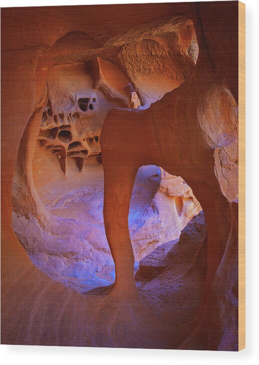 Windstone Arch Wood Print featuring the photograph Dali's dream by Giovanni Allievi