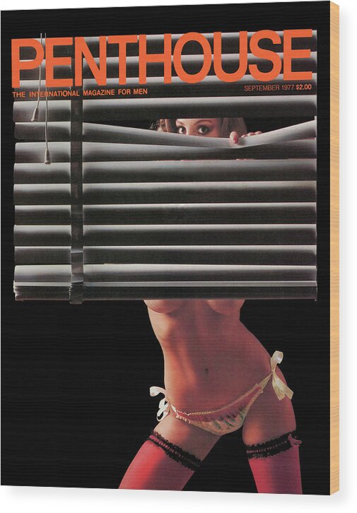 Pinup Wood Print featuring the photograph September 1977 Penthouse Cover Featuring Pat Pardini by Penthouse