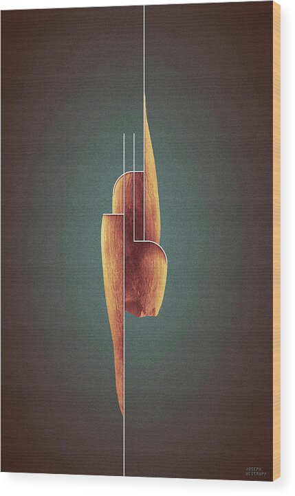 Graphic Wood Print featuring the photograph Innaiant ii by Joseph Westrupp