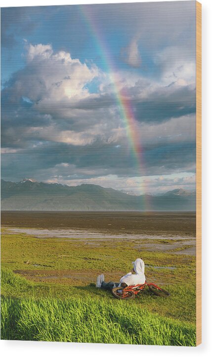 Anchorage Wood Print featuring the photograph Meditate in Nature by Scott Slone