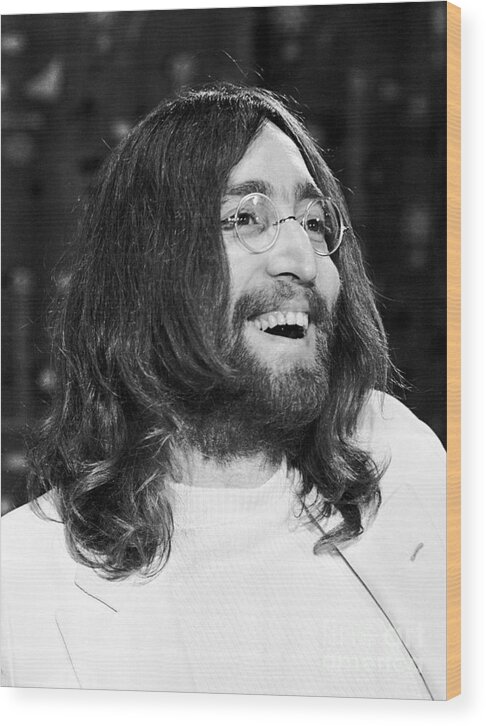 JOHN LENNON The Beatles Primitive Wood Hanging Sign 5/" x 10/"