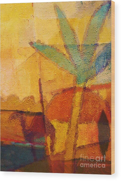 Impressionism Wood Print featuring the painting Hot Sun by Lutz Baar