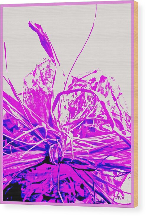 Purple Wood Print featuring the photograph Purple Just For Maggie by VIVA Anderson