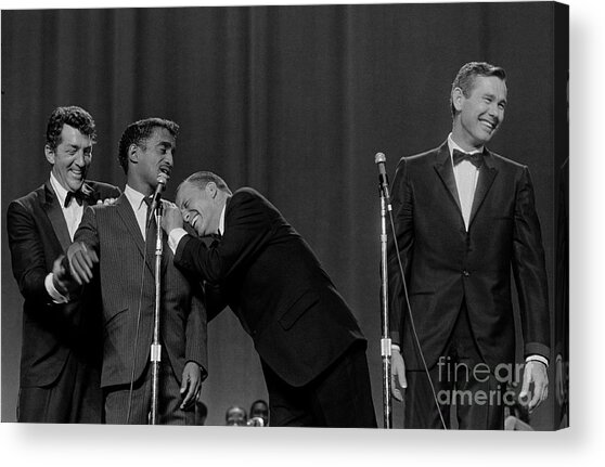 The Rat Pack Perform With Carson Acrylic Print