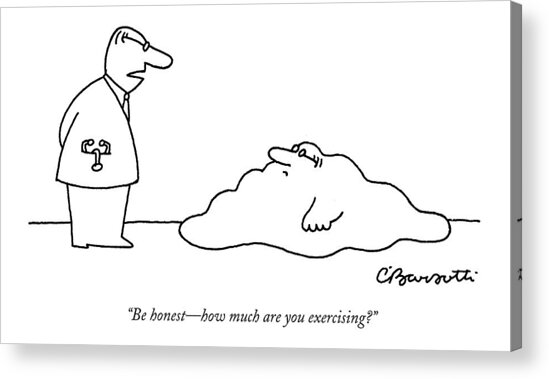 Doctor To Patient Who Appears To Be A Blob Acrylic Print