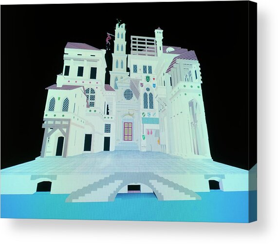 Computer Model Of Ancient Theatre Acrylic Print