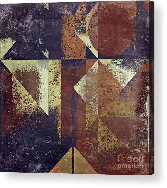 Geometric Earth Tones Acrylic Print