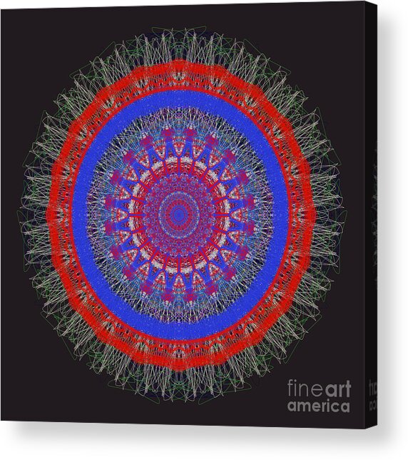 Painting - Abstract Mandala Sphere by Catherine Lott