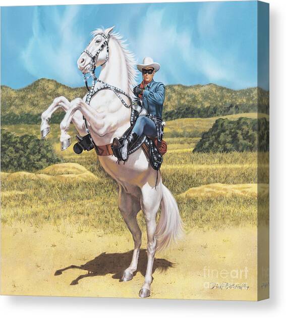 The Lone Ranger Canvas Art Print by Dick Bobnick