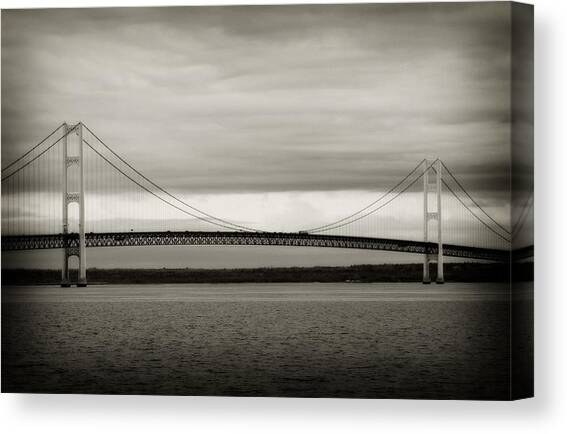 Mackinaw Bridge #1 Canvas Art Print by Scott Hovind