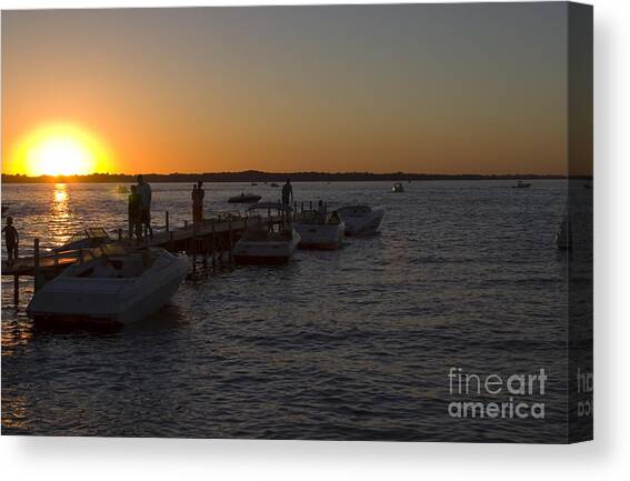 Okoboji Nights #1 Canvas Art Print by Steven Krull