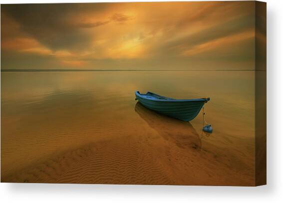 Boat... #2 Canvas Art Print by Krzysztof Browko