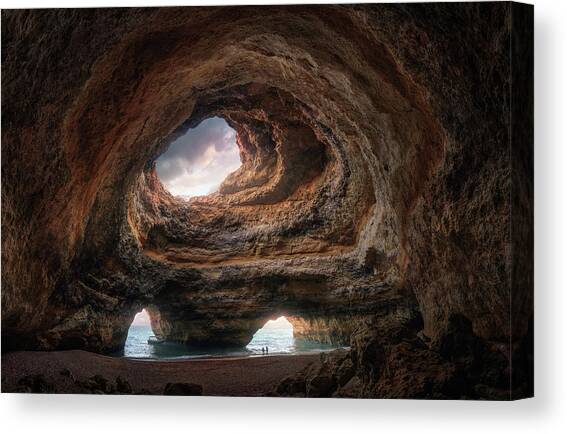 Majestic Coastal Cave Formation Canvas Print