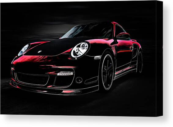 Sleek Red Sports Car Canvas Print