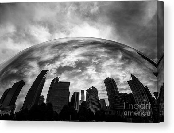 Cloud Gate Chicago Bean Canvas Art Print by Paul Velgos