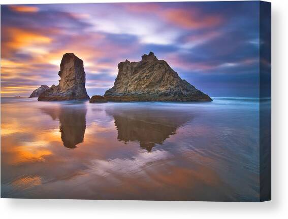 Coastal Cloud Dance Canvas Art Print by Darren White