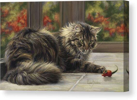 Favorite Toy Canvas Art Print by Lucie Bilodeau