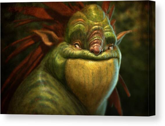 Frogman Canvas Art Print by Aaron Blaise