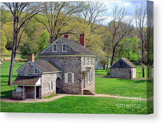 George Washington Headquarters at Valley Forge Canvas Art Print by Olivier Le Queinec