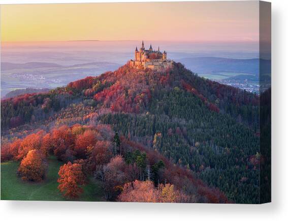 Golden Autumn Evening Canvas Art Print by Daniel F.