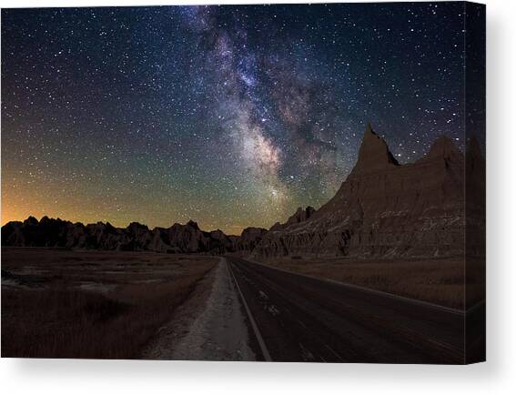 Highway to Canvas Art Print by Aaron J Groen
