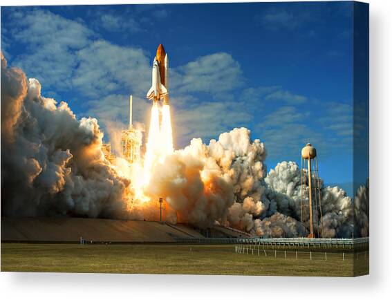 Launch Canvas Art Print by Ricky Barnard