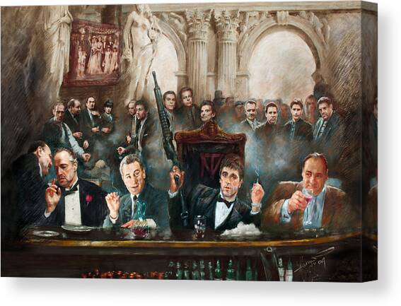 Make Way for the Bad Guys col Canvas Art Print by Ylli Haruni