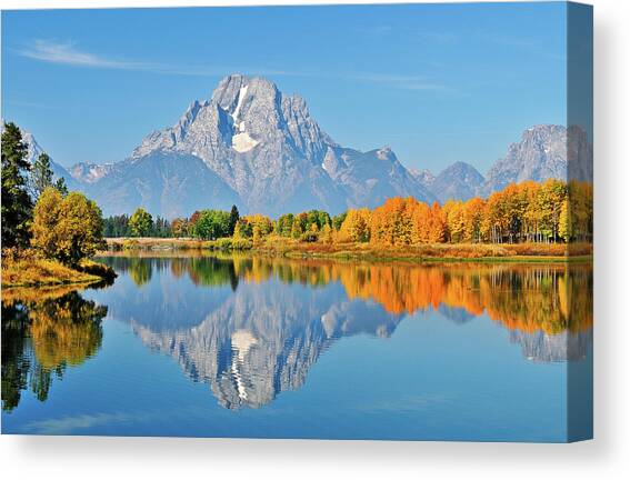 Moran at Oxbow Canvas Art Print by Greg Norrell