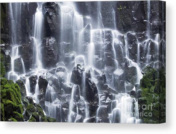 Oregon Ramona Falls Canvas Art Print by King Wu