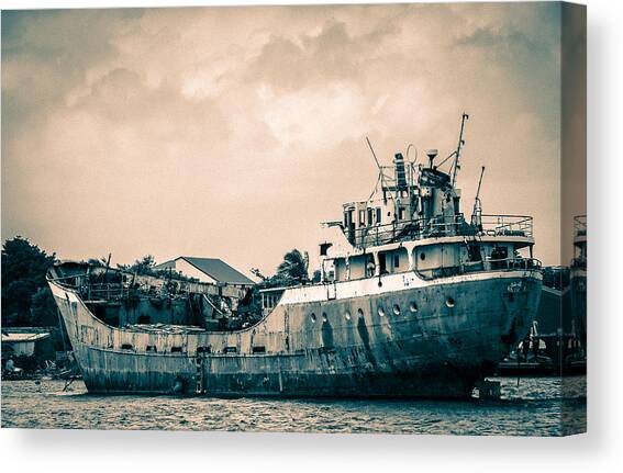Rusty Ship Canvas Art Print by Daniel Murphy