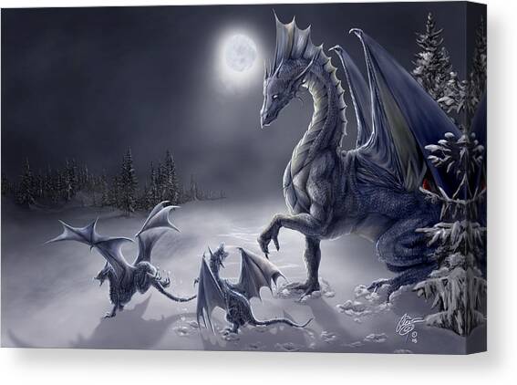 Snow Day Canvas Art Print by Rob Carlos