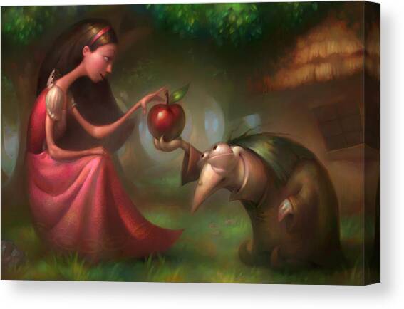 Snow White Canvas Art Print by Adam Ford
