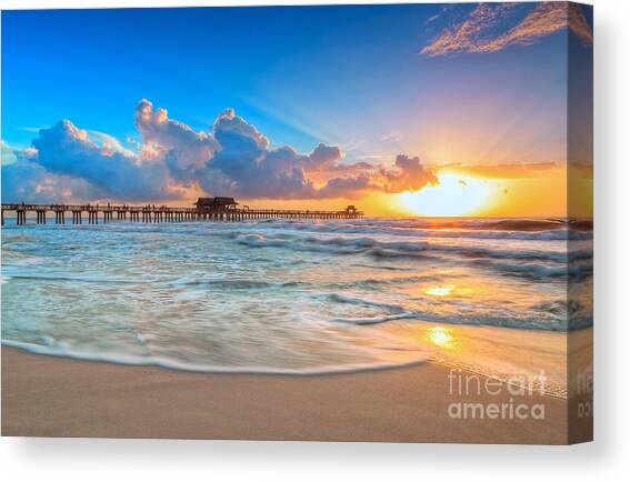Beach Sunrise Canvas Prints | Fine Art America