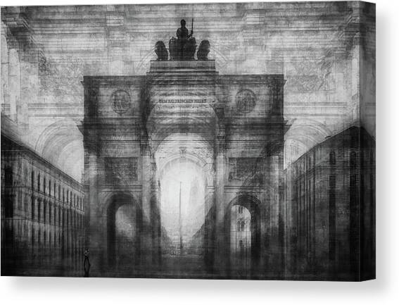 The Bows Canvas Art Print by Roswitha Schleicher-schwarz