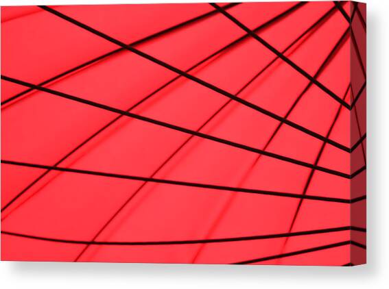 Red and Black Abstract Canvas Art Print by Tony Grider