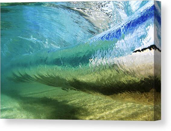 Underwater Wave Curl Canvas Art Print by Vince Cavataio - Printscapes