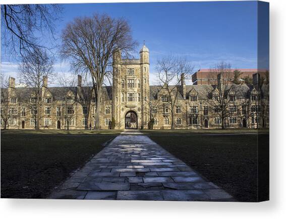 University of Michigan Campus Canvas Art Print by John McGraw