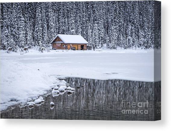 When It Snows Outside Canvas Art Print by Evelina Kremsdorf