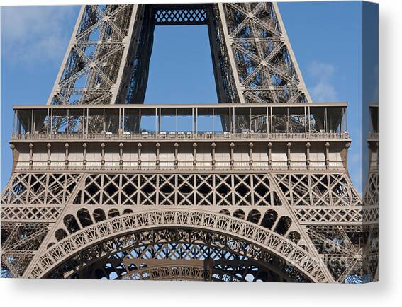 Eiffel Tower first platform Canvas Art Print by Fabrizio Ruggeri