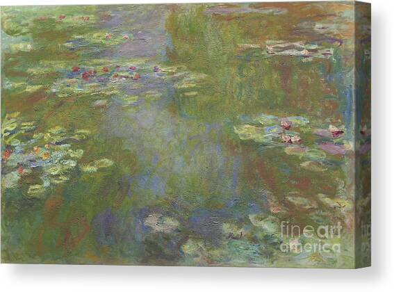 Water Lily Pond Canvas Art Print by Claude Monet