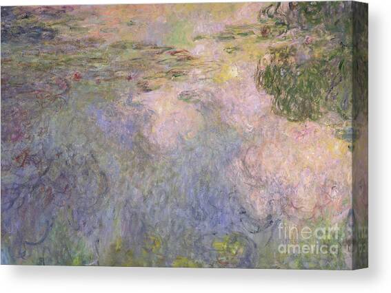 The Waterlily Pond Canvas Art Print by Claude Monet
