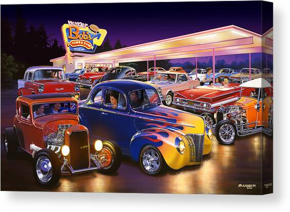 Burger Bobs Canvas Art Print by MGL Licensing