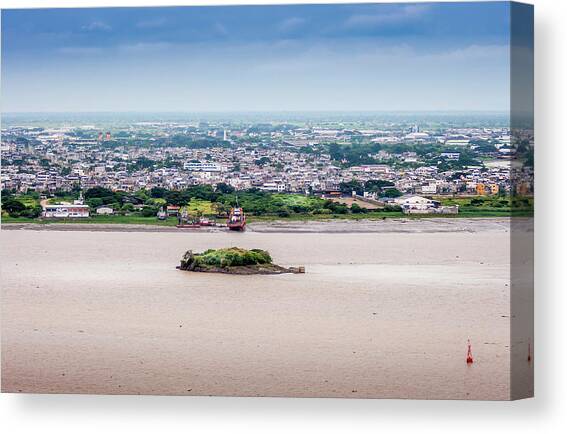 Island in the River Canvas Art Print by Daniel Murphy