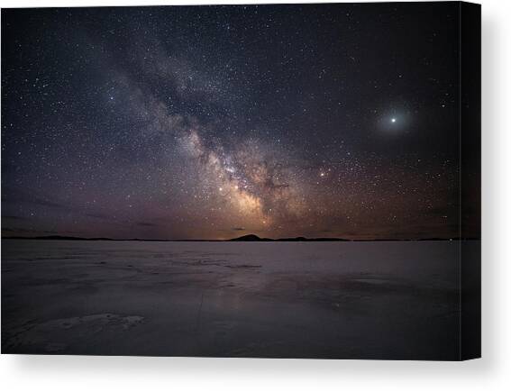 Milky Way in March, Sturgeon Bay Canvas Art Print by Jakub Sisak