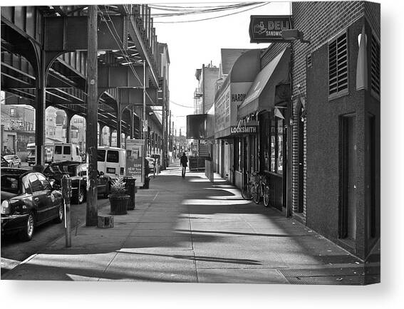 Walk the Borough Canvas Art Print by Michael Guirguis