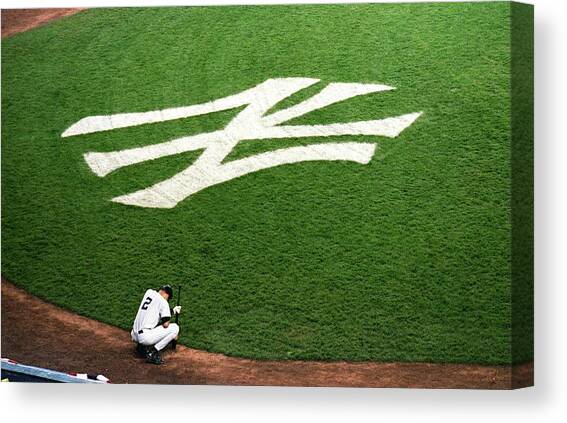 Derek Jeter 2 #2 Canvas Art Print by Jamie Squire