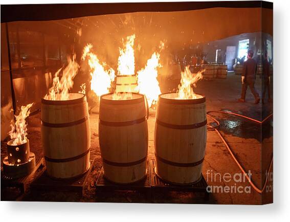 Barrel Manufacturing #4 Canvas Art Print by Science Photo Library