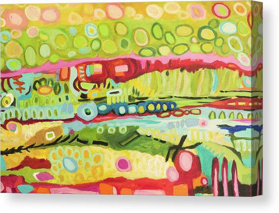 Abstract Bohemian Canvas Art Print by Karen Fields