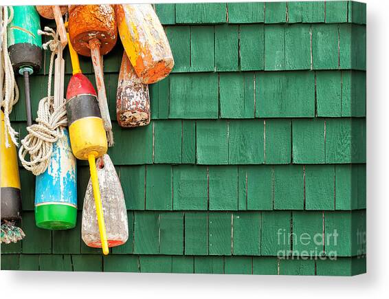 Colorful Buoys of New England Fishing Lobster Traps Markers Floats Nautical Cages Anchor Spring Original Fine Art Photography Wall Art Photo Print